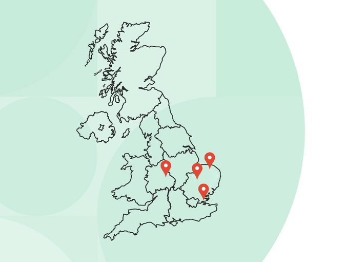 Hughes Business branch map